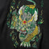 Embroidery Kirin Luxury Sukajan Hoodie with cartoon design for men, hooded, full sleeves, ideal for spring and autumn.